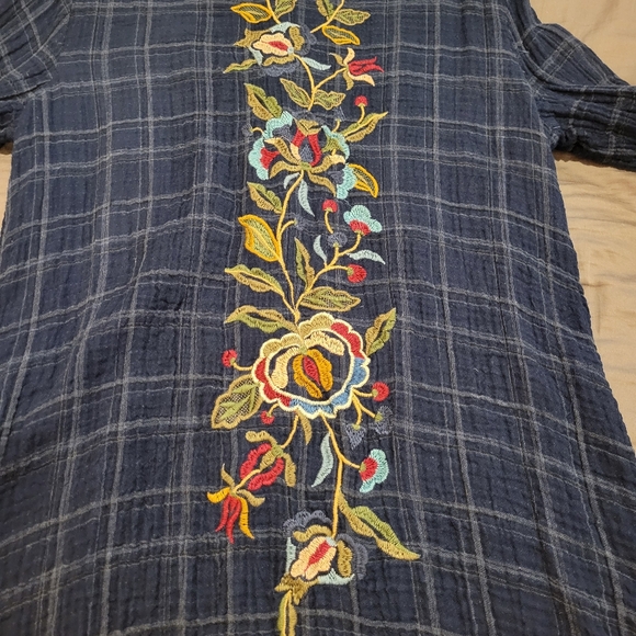 Johnny Was Margot cotton gauzed shirt dress - Picture 4 of 8